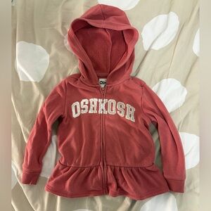 OshKosh B'gosh Coral Zip-Up Hoodie